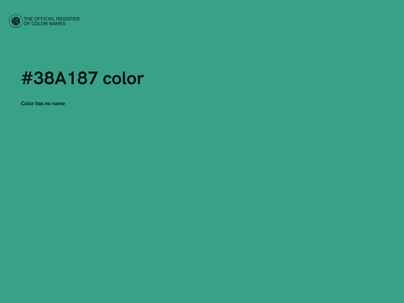 #38A187 color image