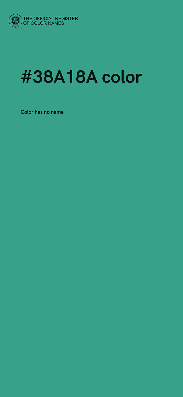 #38A18A color image
