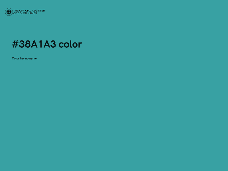 #38A1A3 color image