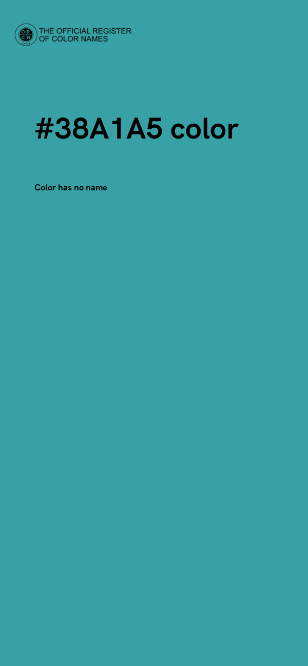 #38A1A5 color image