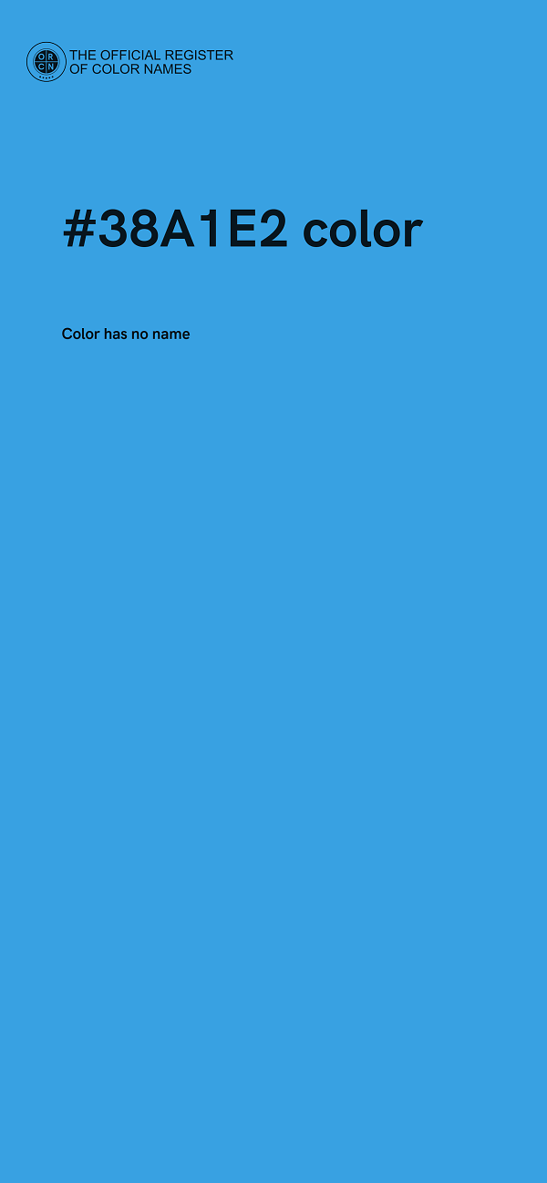 #38A1E2 color image