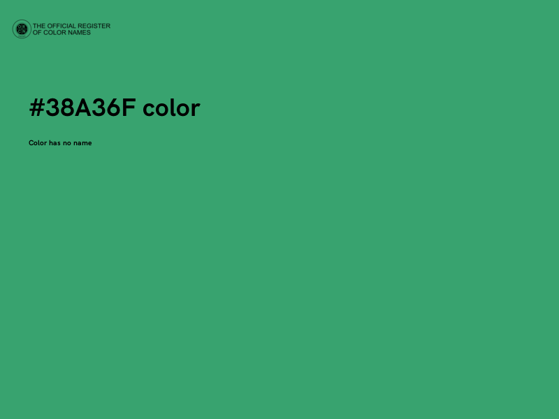 #38A36F color image
