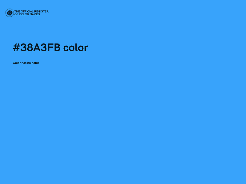 #38A3FB color image