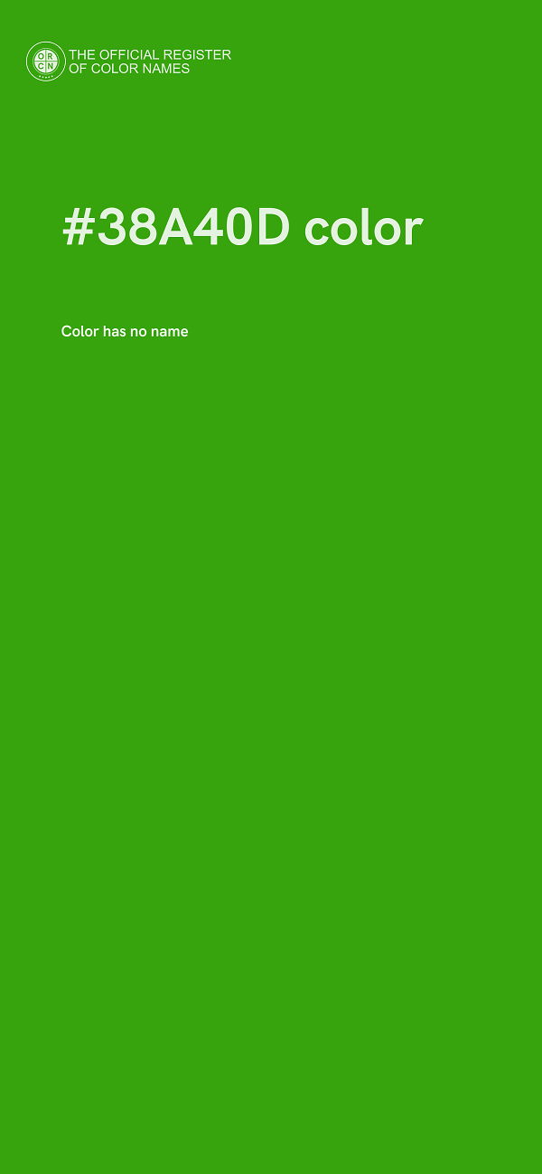 #38A40D color image