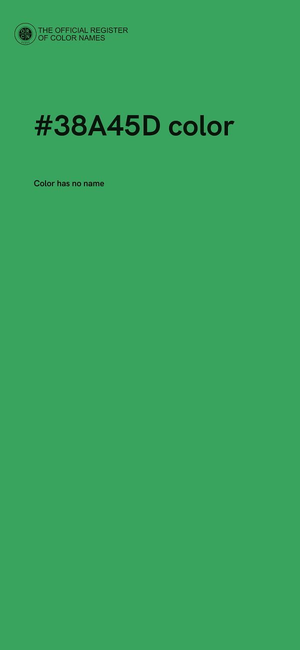 #38A45D color image