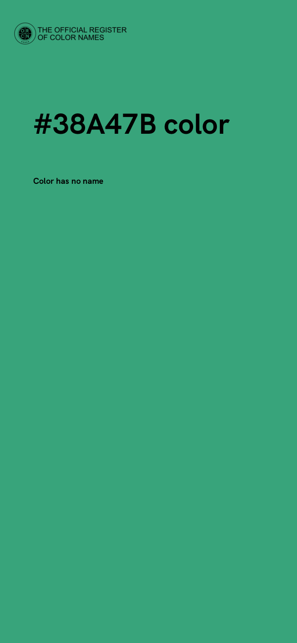 #38A47B color image