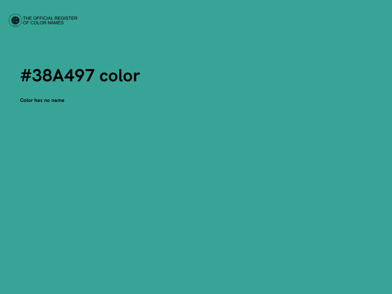 #38A497 color image