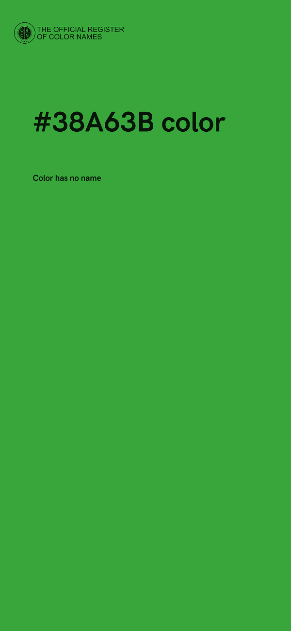 #38A63B color image