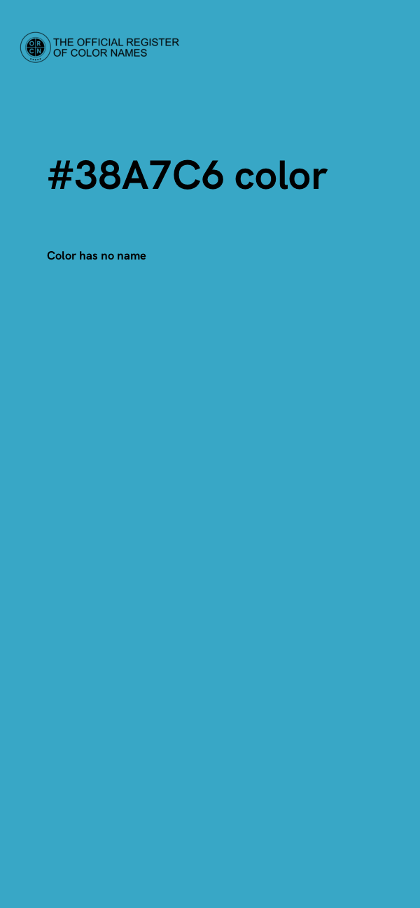 #38A7C6 color image