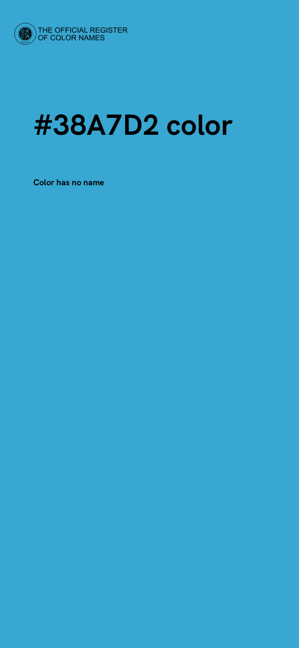 #38A7D2 color image