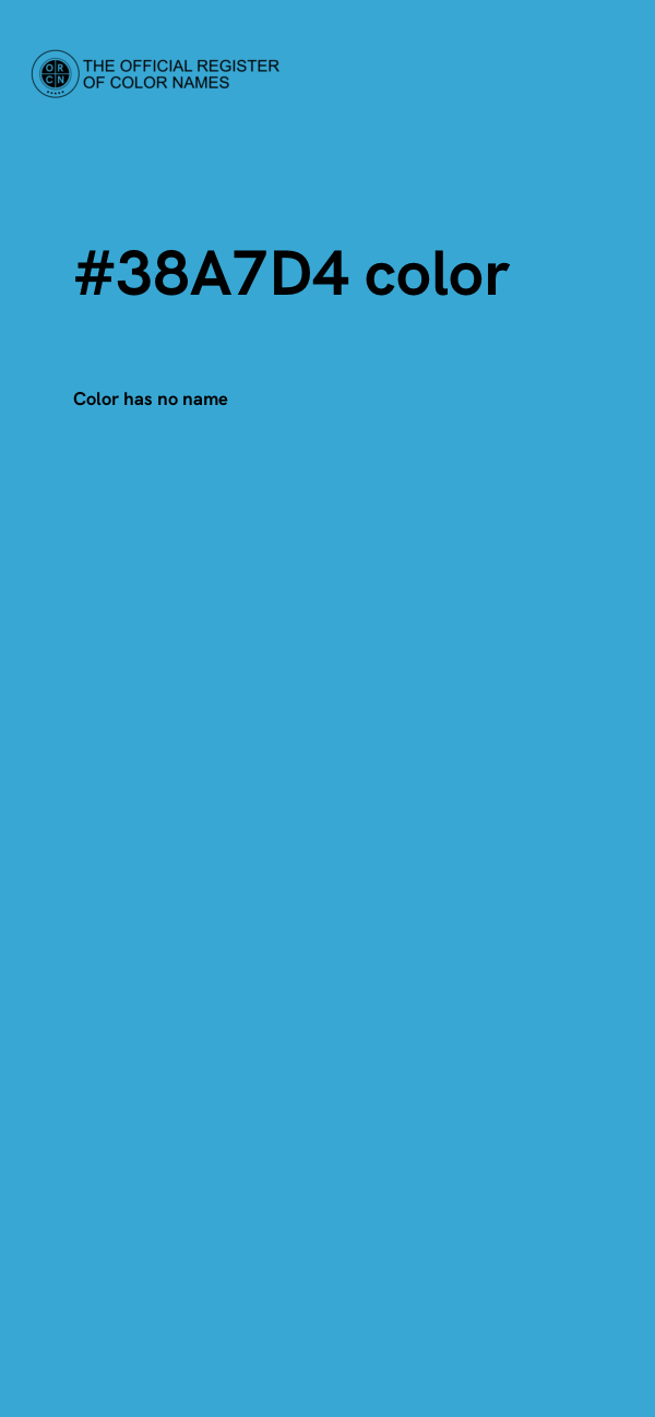 #38A7D4 color image