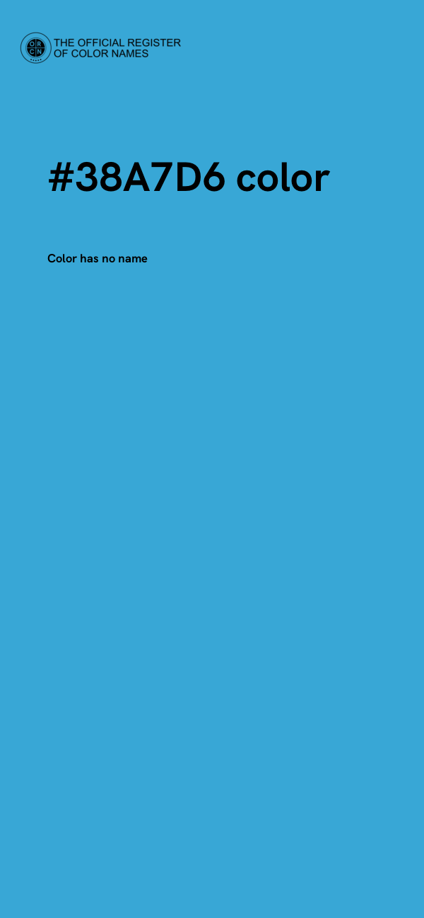 #38A7D6 color image