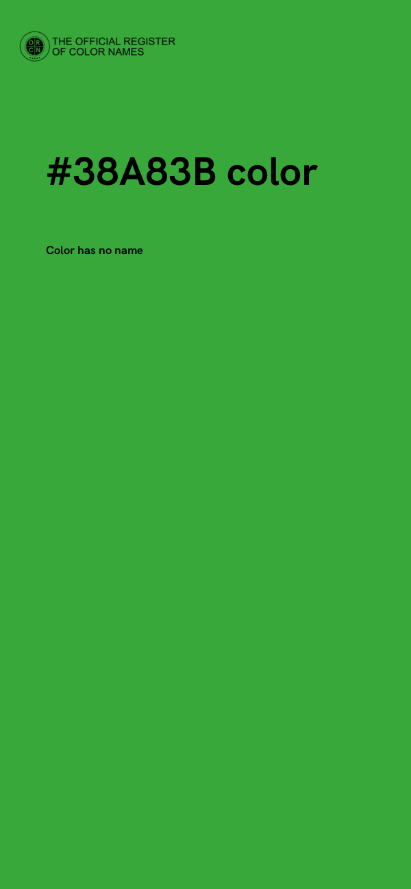 #38A83B color image