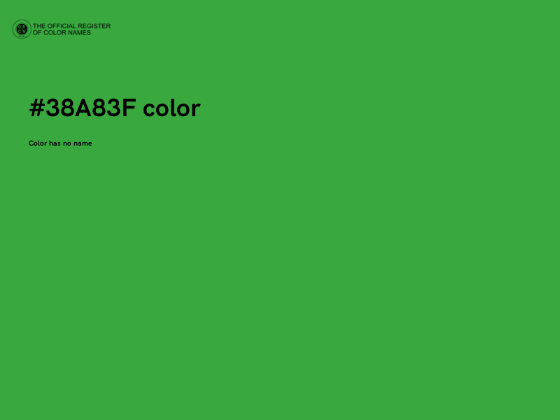 #38A83F color image
