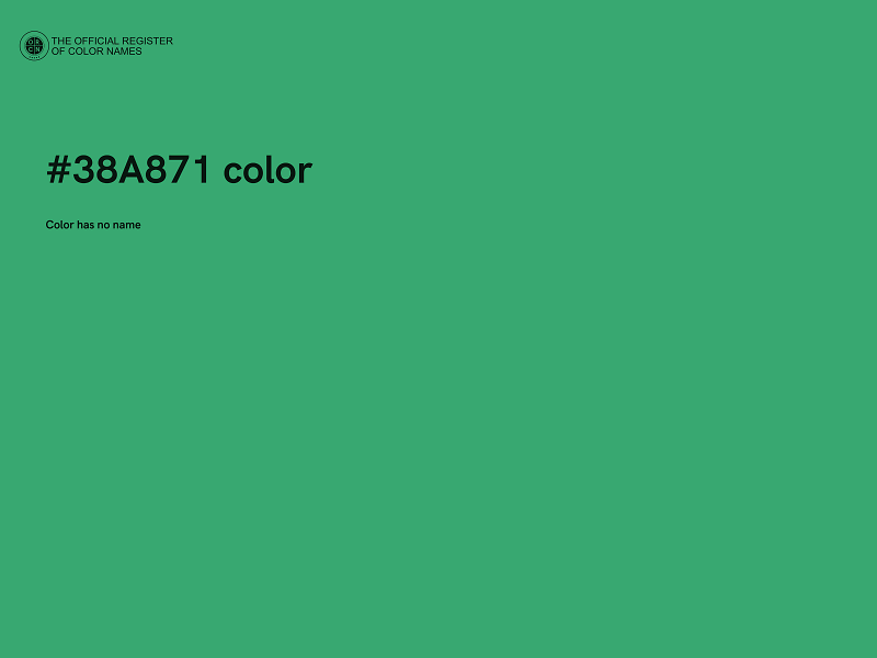 #38A871 color image