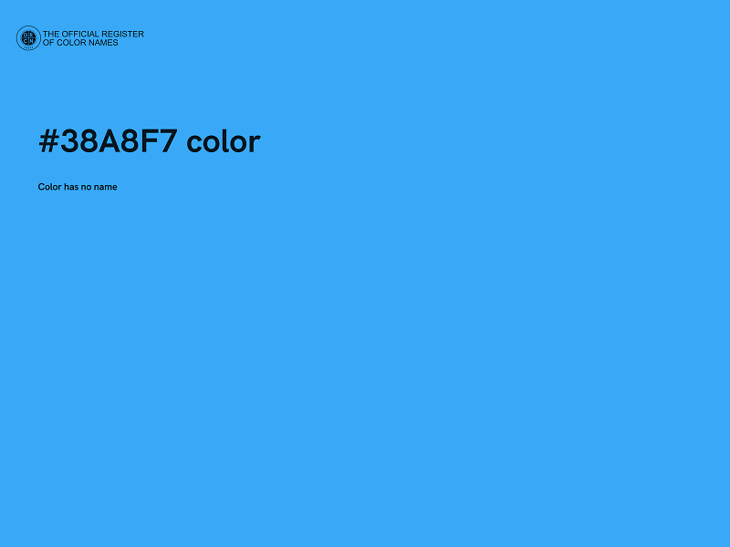 #38A8F7 color image