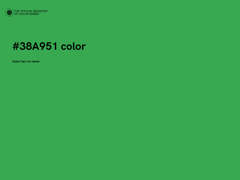 #38A951 color image