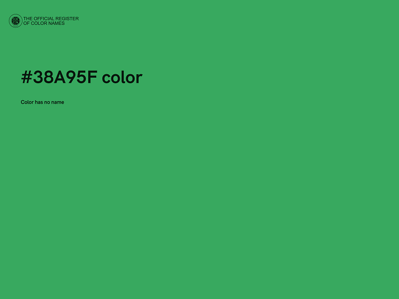 #38A95F color image