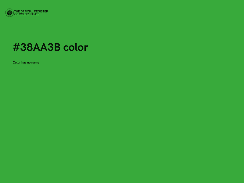 #38AA3B color image