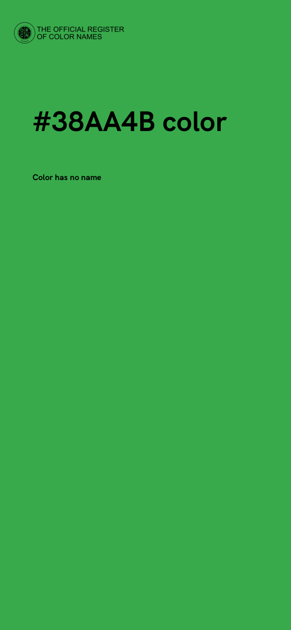 #38AA4B color image