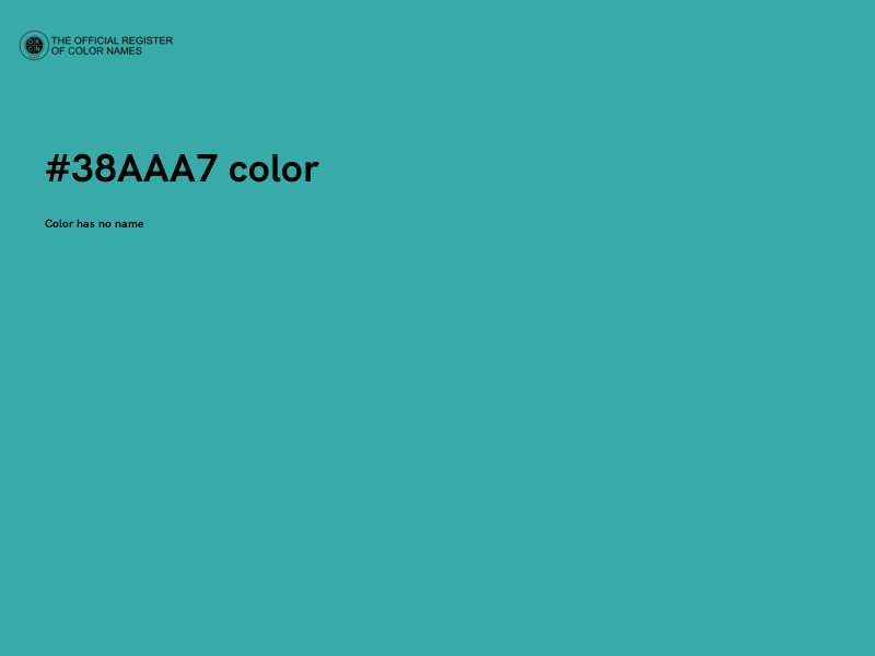 #38AAA7 color image