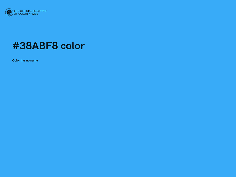 #38ABF8 color image