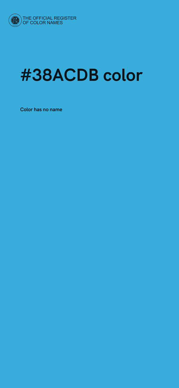 #38ACDB color image