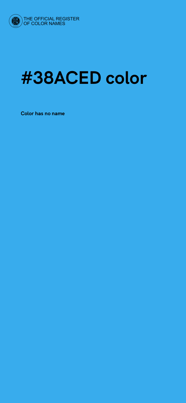 #38ACED color image
