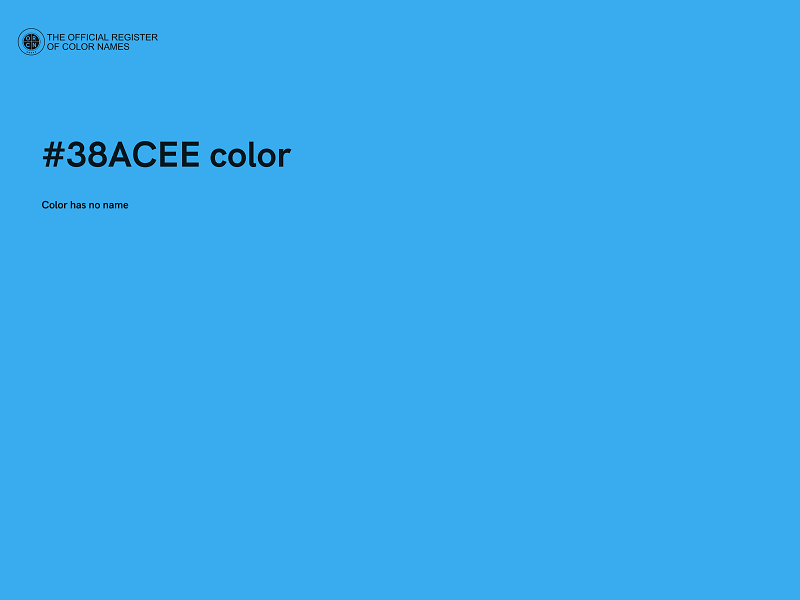 #38ACEE color image