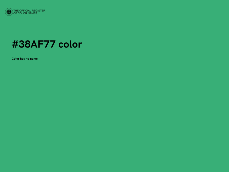 #38AF77 color image