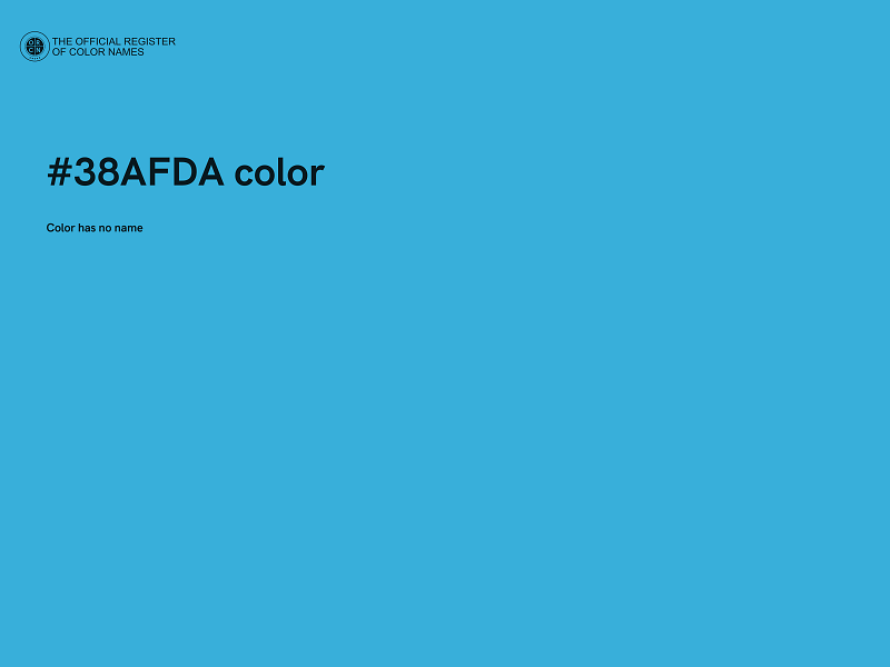 #38AFDA color image