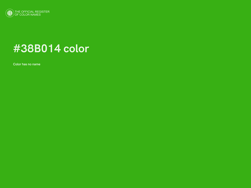 #38B014 color image