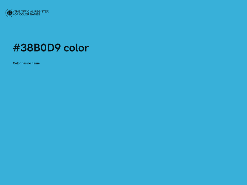 #38B0D9 color image