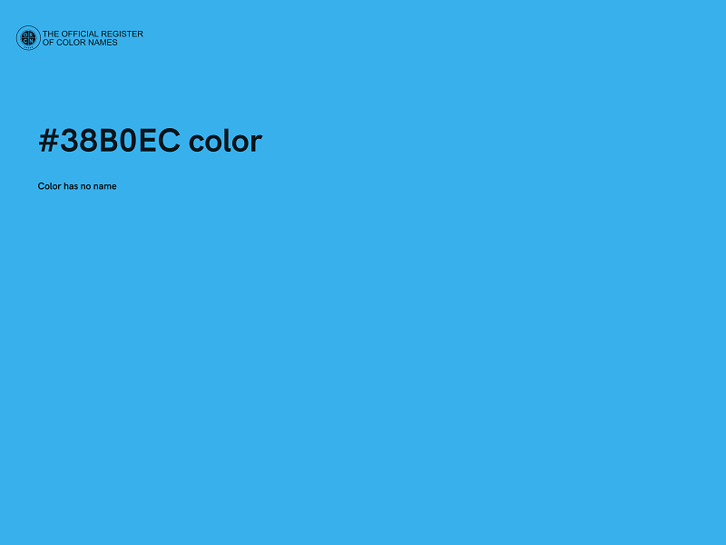 #38B0EC color image