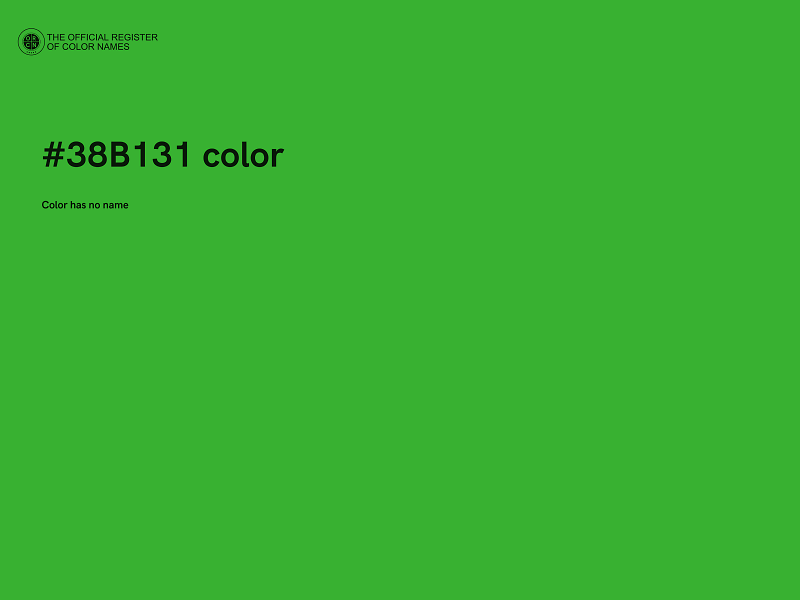 #38B131 color image