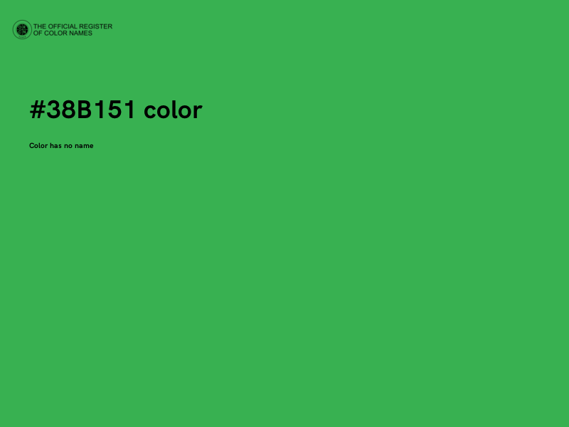 #38B151 color image