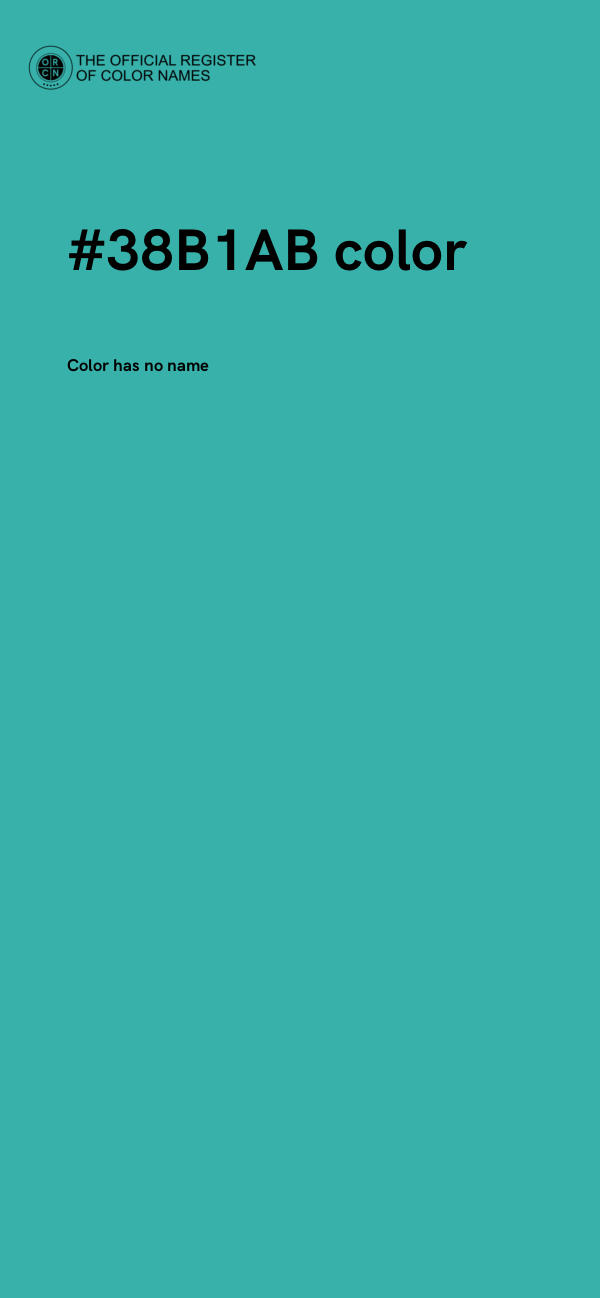 #38B1AB color image