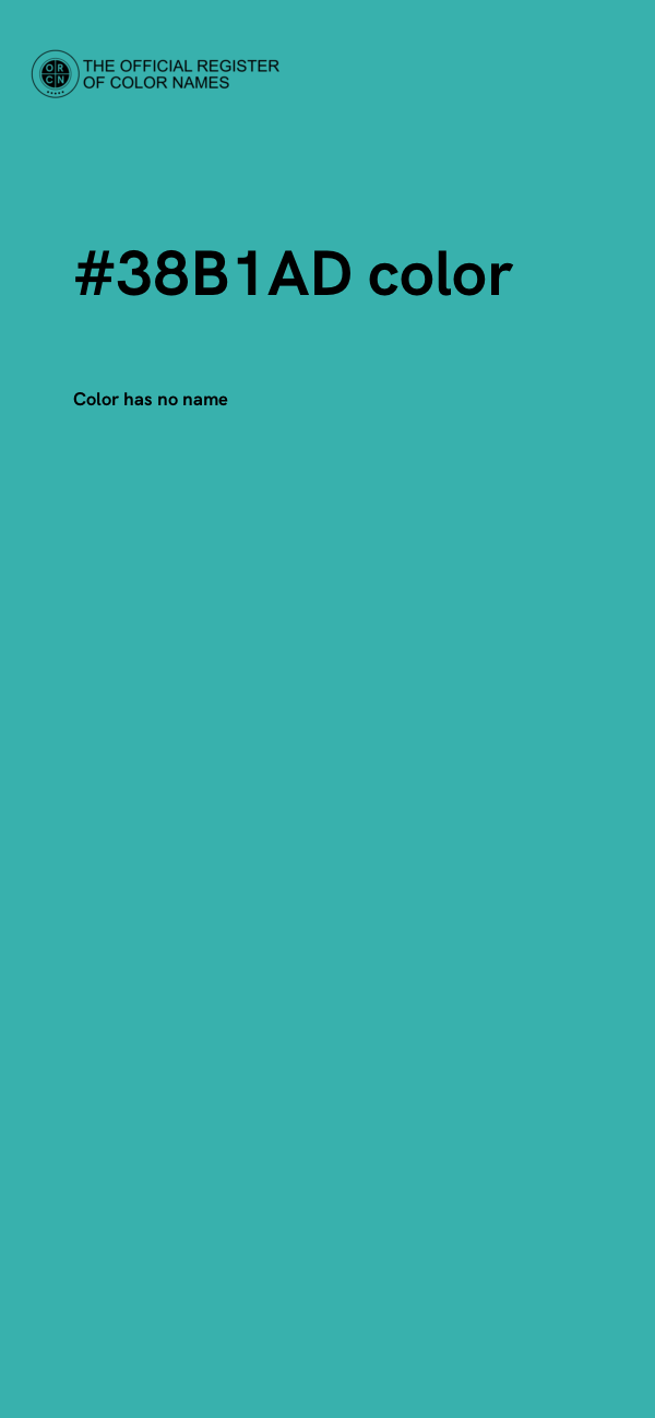 #38B1AD color image