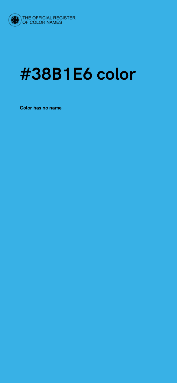#38B1E6 color image