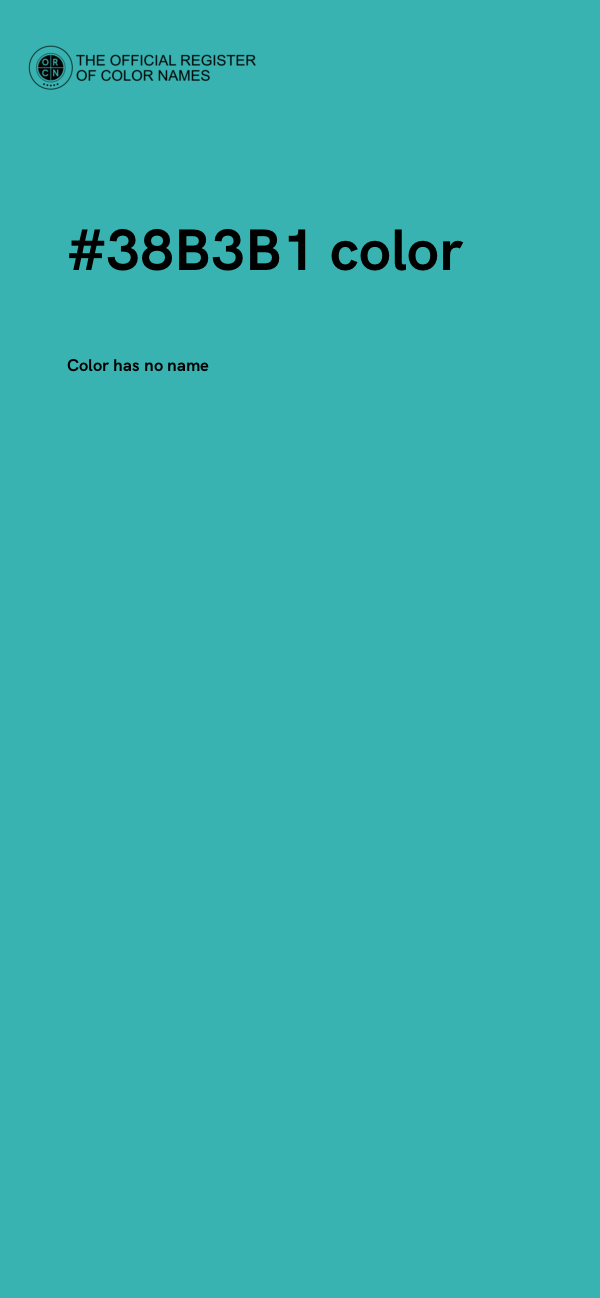 #38B3B1 color image