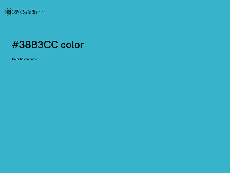 #38B3CC color image