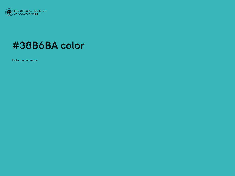 #38B6BA color image