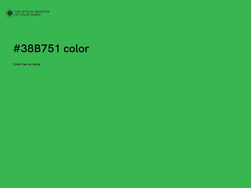 #38B751 color image