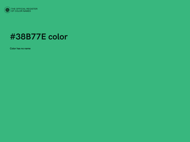 #38B77E color image