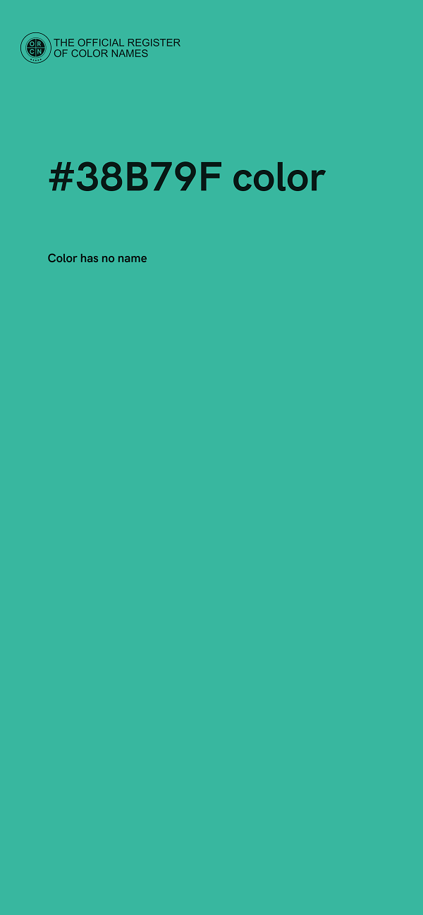 #38B79F color image