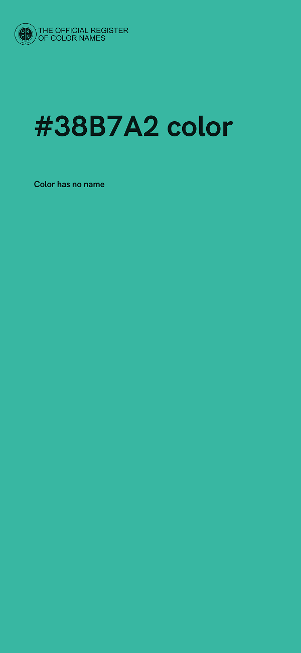 #38B7A2 color image