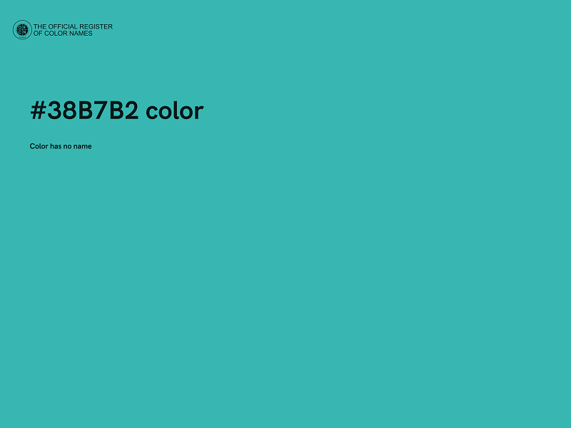 #38B7B2 color image