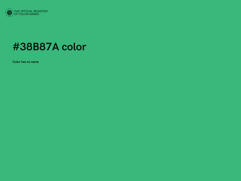 #38B87A color image