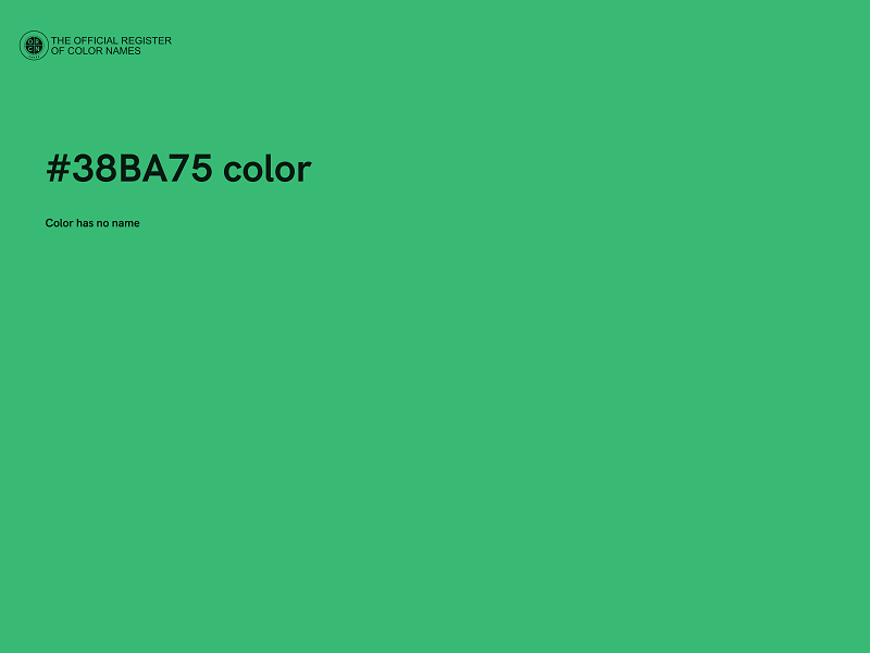 #38BA75 color image