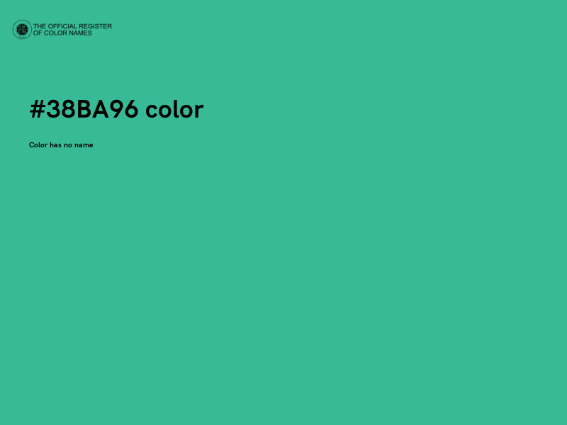 #38BA96 color image